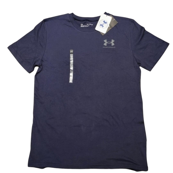 🎂 Under Armour‎ Loose Fit Heatgear Short Sleeve Logo T-Shirt Size XL - Picture 1 of 5
